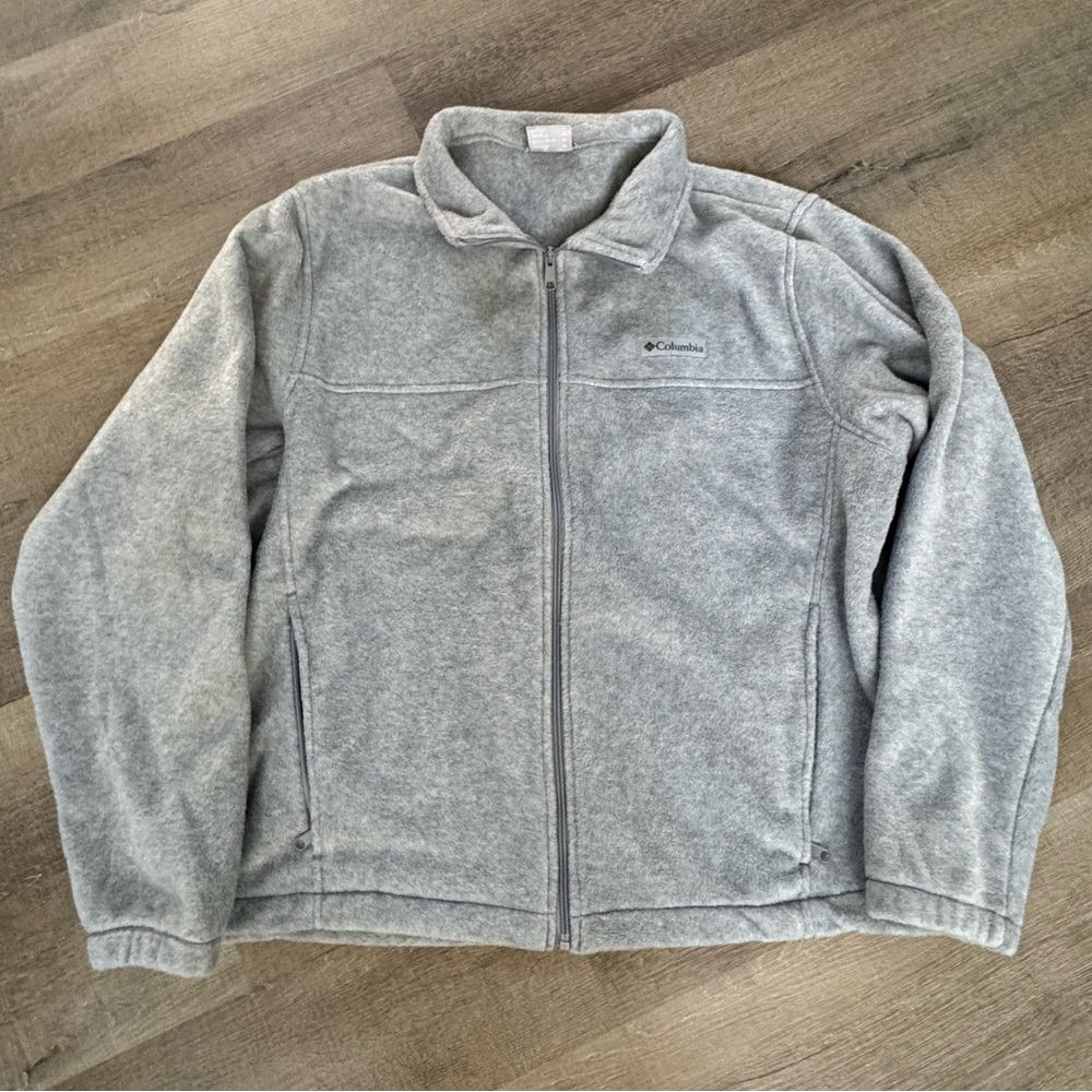 Columbia Heather Gray Fleece Jacket